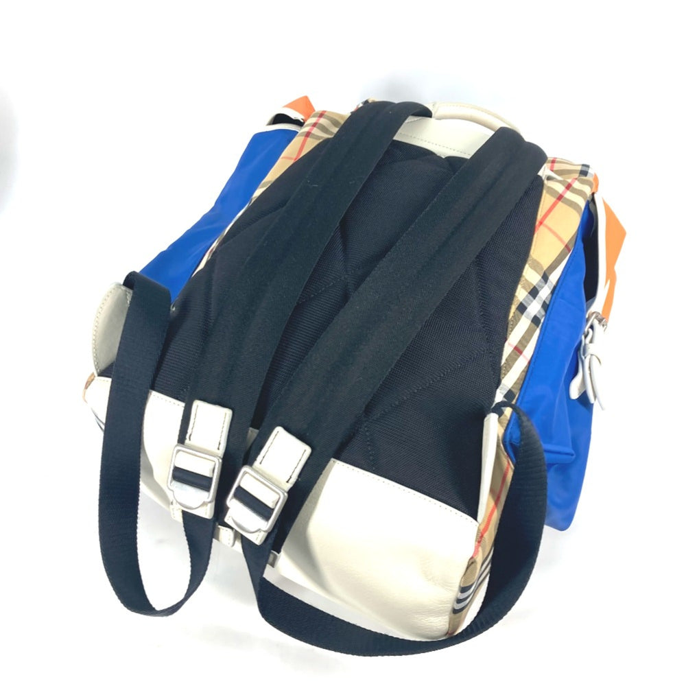 Burberry 4078448 Bag Backpack Backpack Beige Orange x blue — Like New