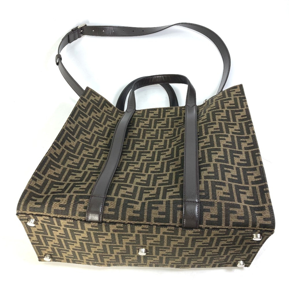 Fendi 7VA390 Crossbody 2WAY Shoulder Bag Hand Bag Tote Bag Brown Black — Like New