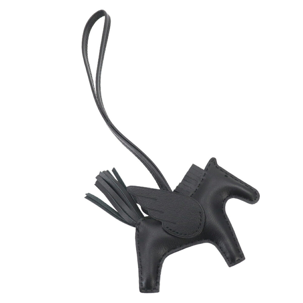 Hermes HERMES So Black Rodeo Pegasus PM Accessory Bag Charm Agneau Milo Swift K Stamp — New - Store Return