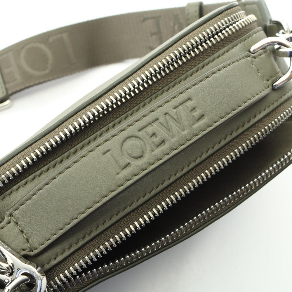 Loewe LOEWE Crossbody Camera Bag Mini Shoulder Handbag Leather Men's Khaki C565R41X04 — New - Store Return