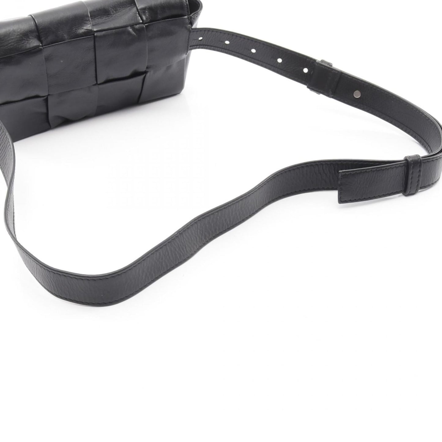 Bottega Veneta Cassette Belt Bag, Waist Body Leather, Men's, Black, 651053