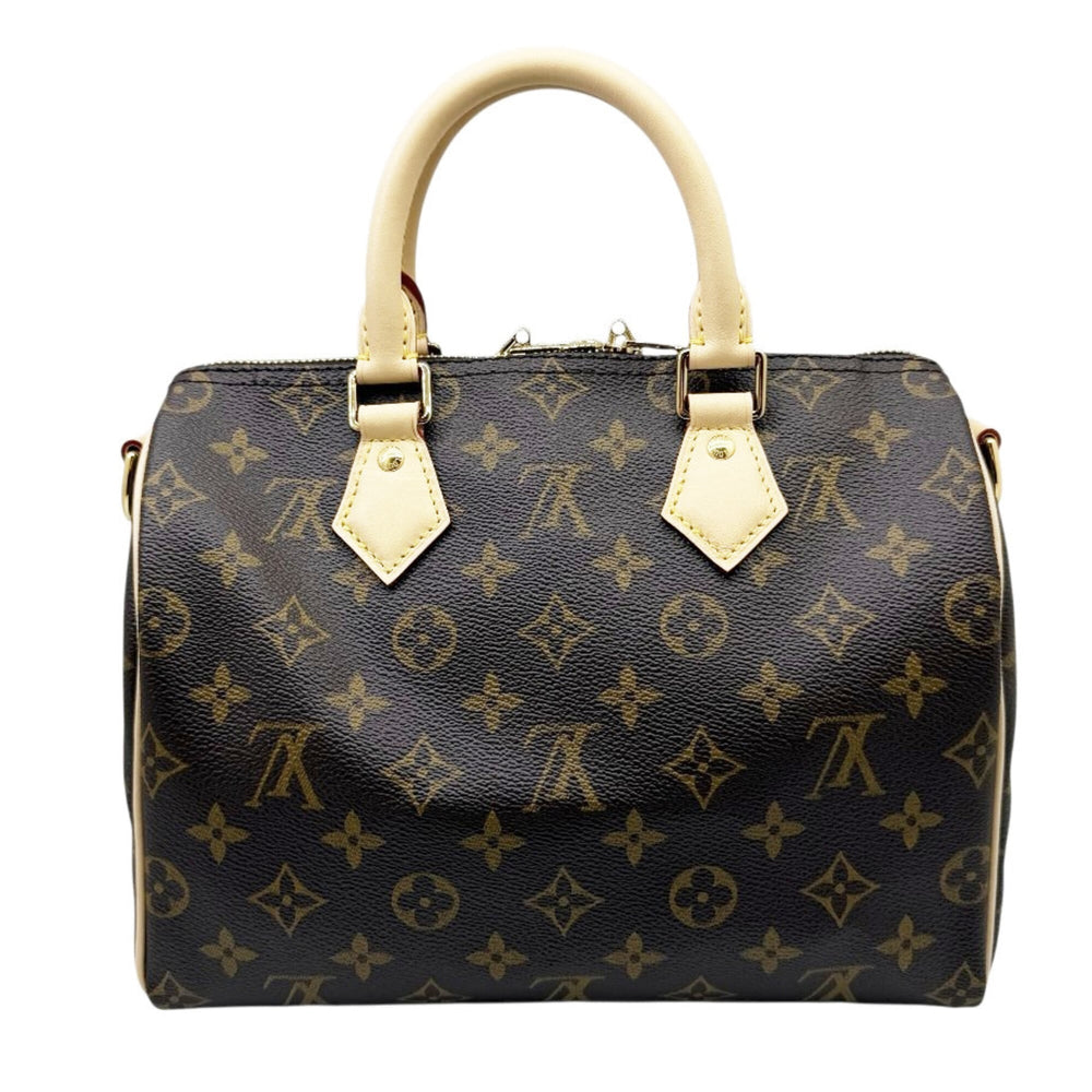 LOUIS VUITTON Louis Vuitton Monogram Speedy 25 Bandoulière M46977 RFID Boston Bag Brown with Strap Women's Men's — Like New
