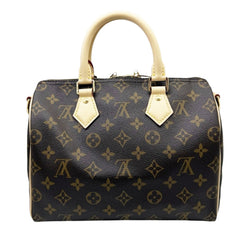 LOUIS VUITTON Louis Vuitton Monogram Speedy 25 Bandoulière M46977 RFID Boston Bag Brown with Strap Women's Men's — Like New