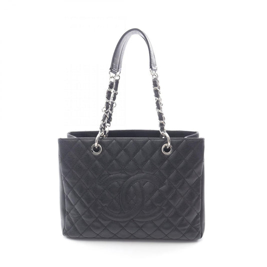 CHANEL Matelasse Grand Shopping GST Tote Bag in Calfskin Leather (Black) for Women (A50995)