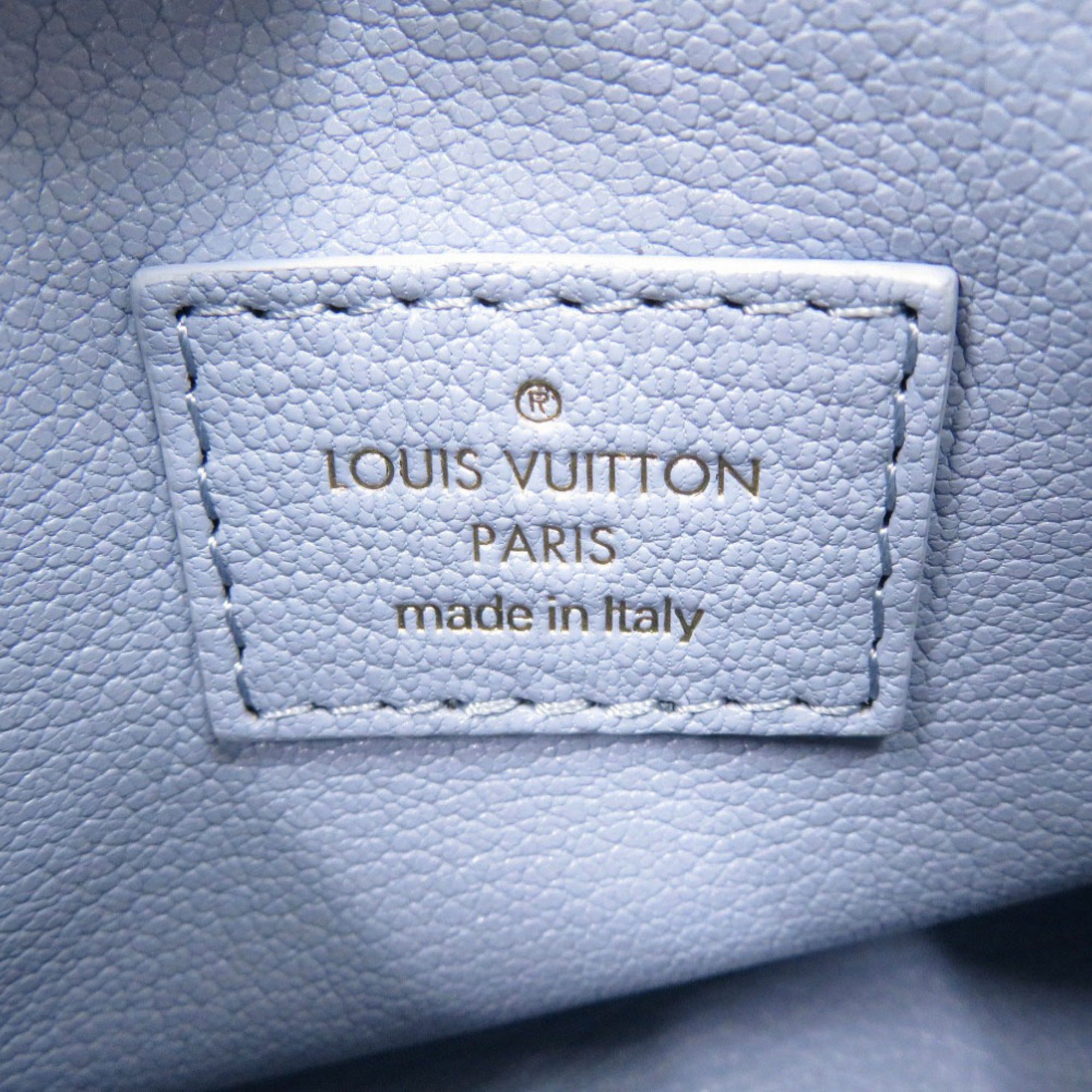 Louis Vuitton Nano Speedy M11399 IC 2-Way Leather Mink Fur Light Blue Handbag LV 1052 LOUIS VUITTON — Like New
