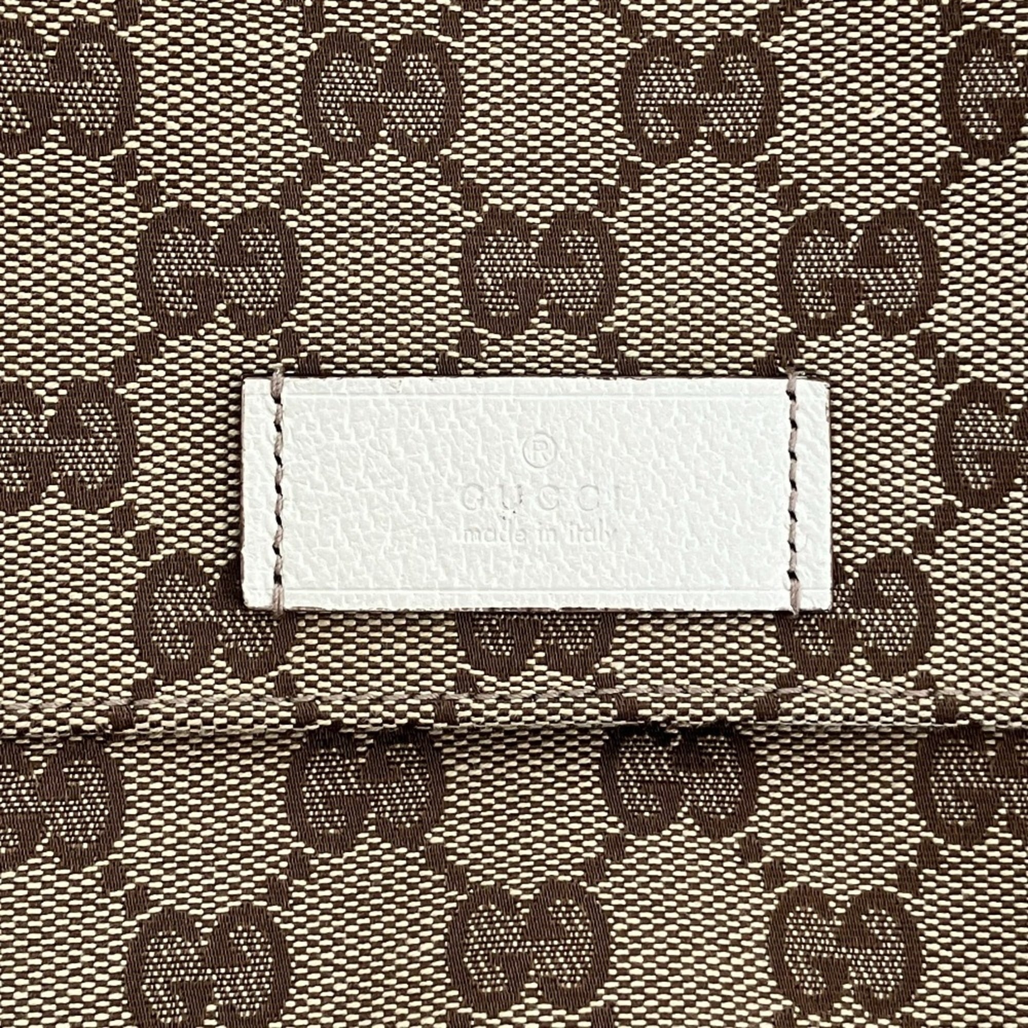 GUCCI GG Canvas Messenger Bag Shoulder 146236 Beige Men's Women's — Like New