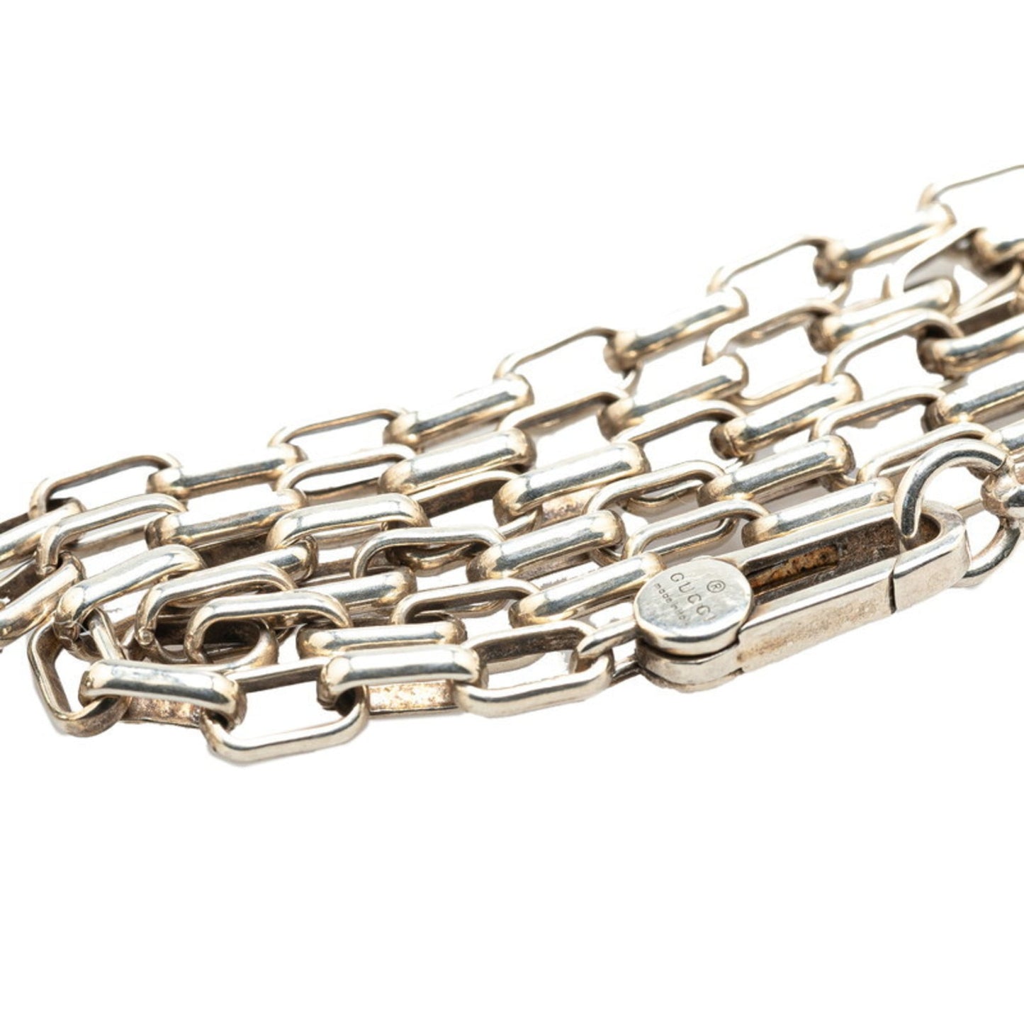 Gucci Interlocking G Necklace SV925 Silver Women's GUCCI