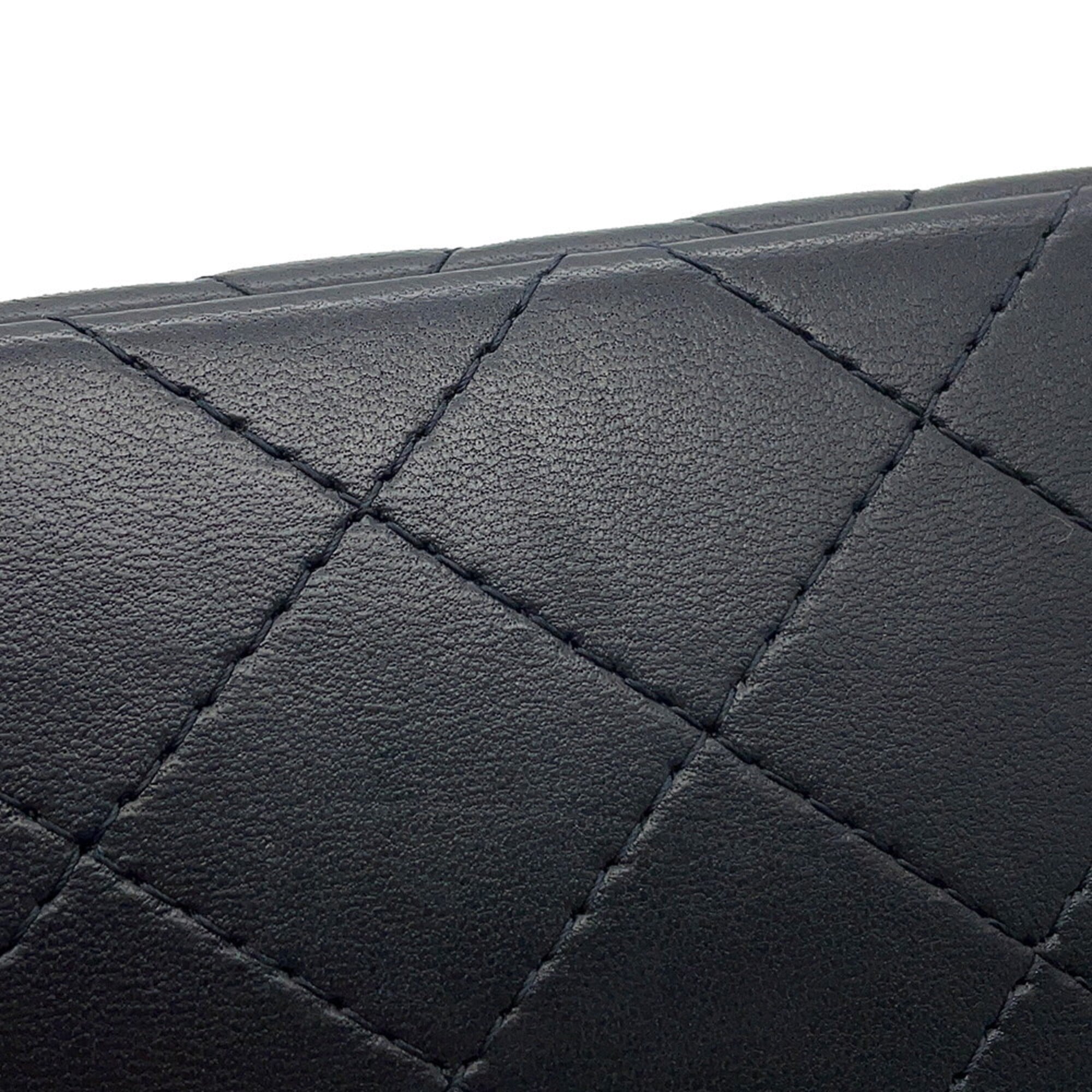 Chanel Chain Shoulder Bag Mini Matelassé 20 Coco Mark Lambskin A69900 CHANEL Black Handbag Women's — Like New