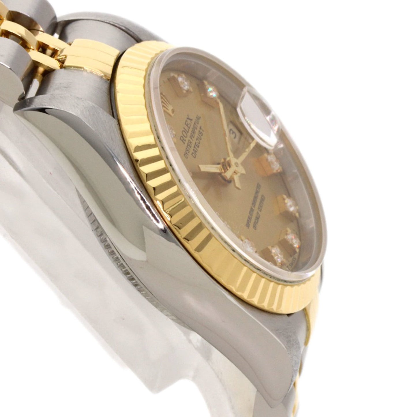 Rolex 69173G Datejust 10P Diamond Watch Stainless Steel/SSx18KYG Women's ROLEX