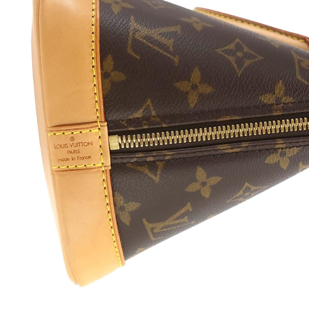 Louis Vuitton Monogram Alma Handbag, Brown, M51130, Gold Hardware — Like New