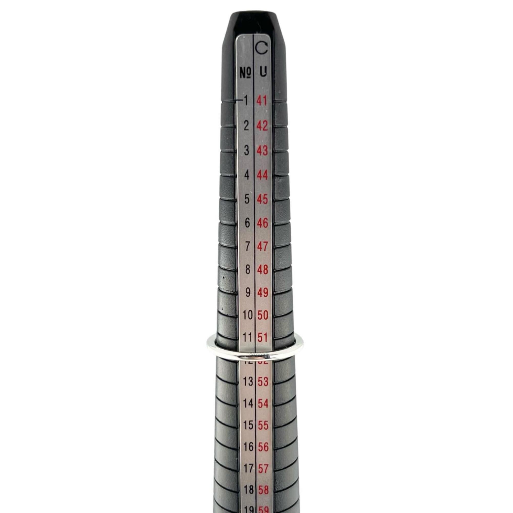 HERMES Amulette Constance Ring, AG925, 2020 model, Silver, Size 52, Made in Italy, Weight: 6.9g, Women's — Like New