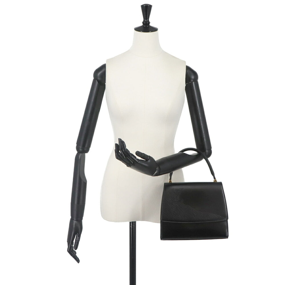 Louis Vuitton Opera Handbag, Leather, Noir (M63902), Black with Gold Hardware, Athens — Like New