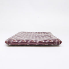 GOYARD Sena PM Clutch Bag Pouch Burgundy Silver Hardware Women's — Like New