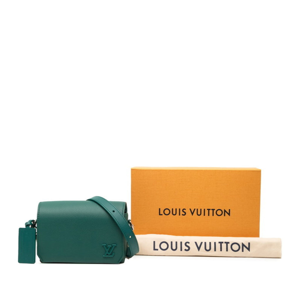 Louis Vuitton LV Aerogram Fastline Wearable Wallet Shoulder Bag M82367 Evergreen Leather Women's LOUIS VUITTON