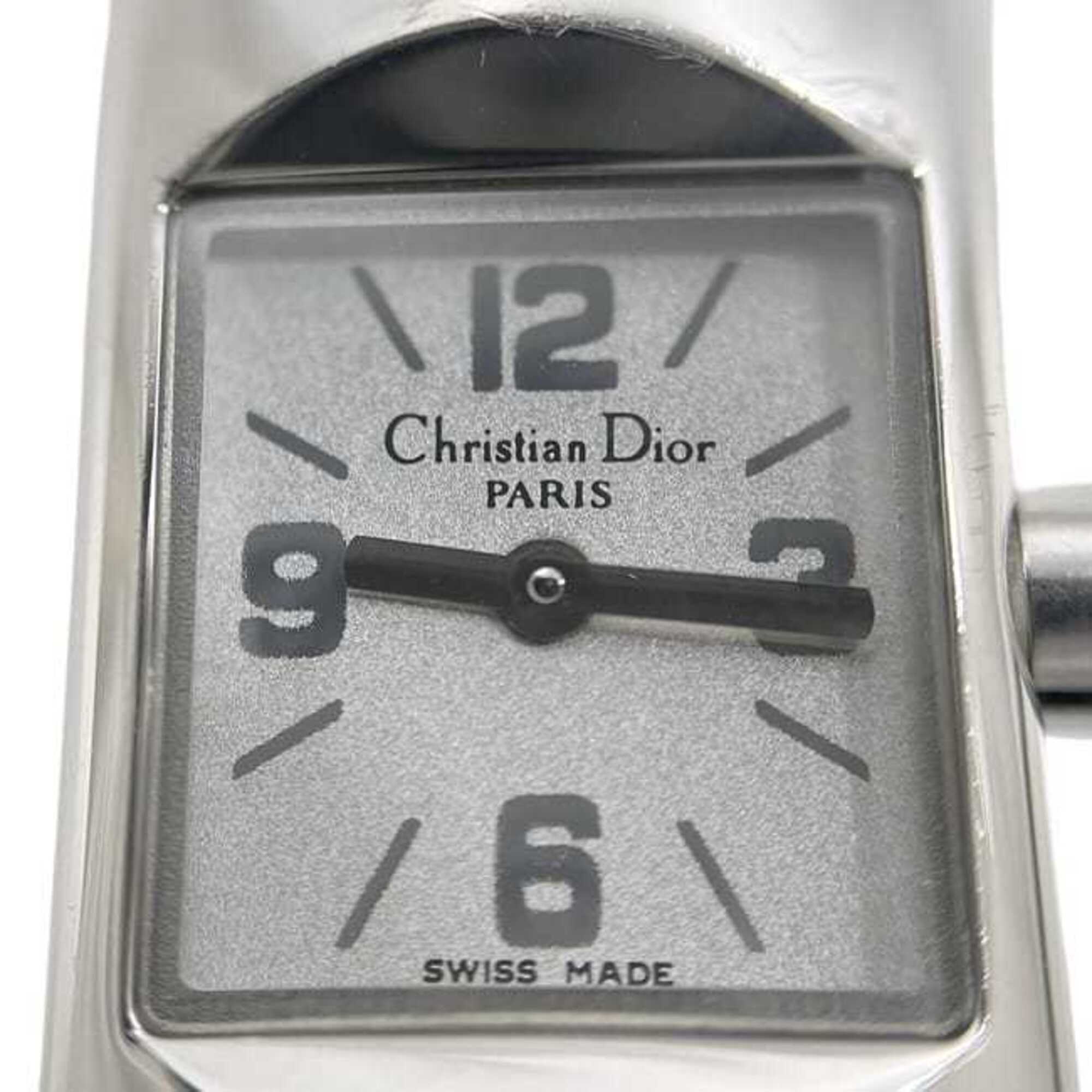Christian Dior watch, white dial, silver Diophilic D96-100, women's, stainless steel, quartz, OC1*** — Good