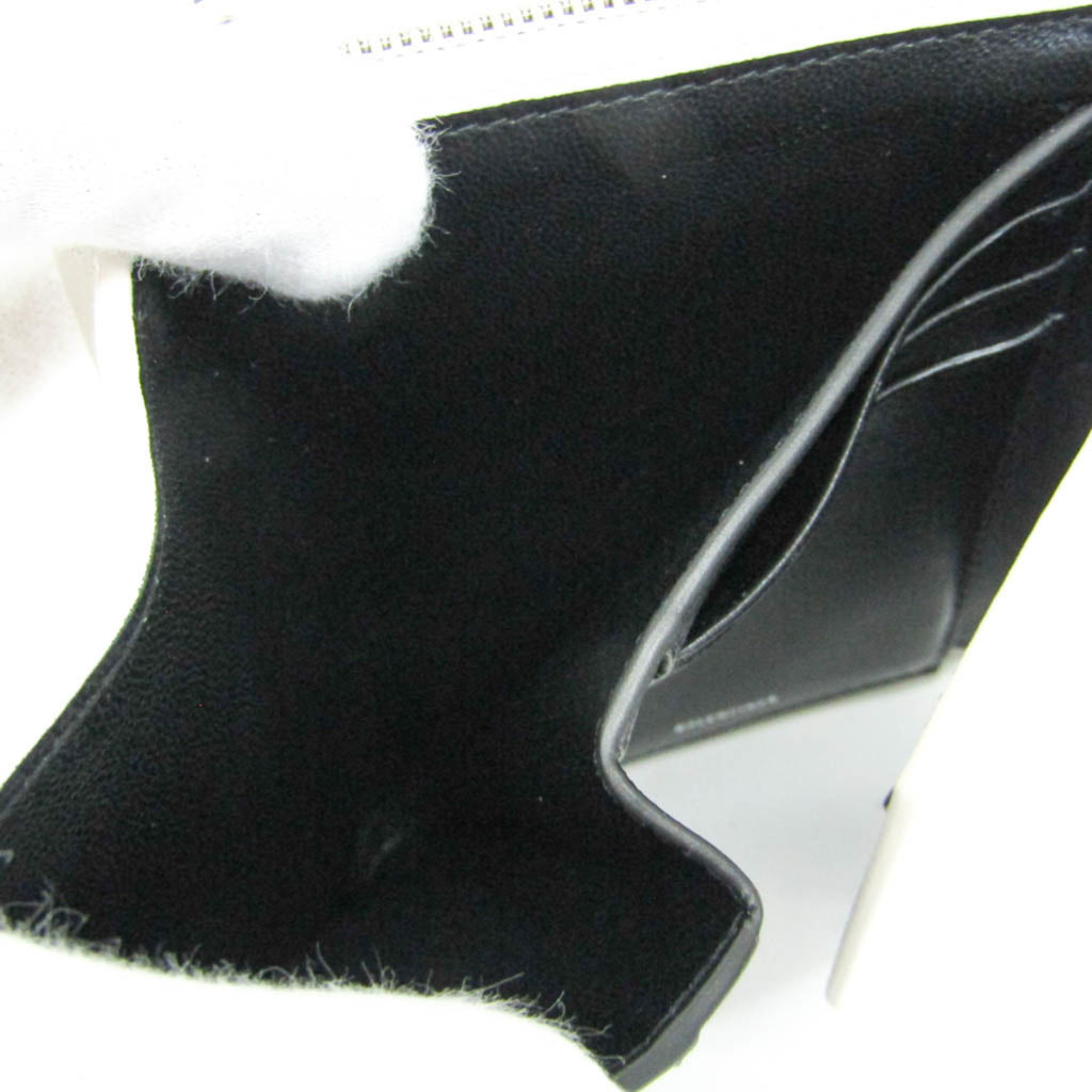 Balenciaga Envelope Compact Wallet 753762 Men,Women Leather Wallet (tri-fold) Black,Off-white