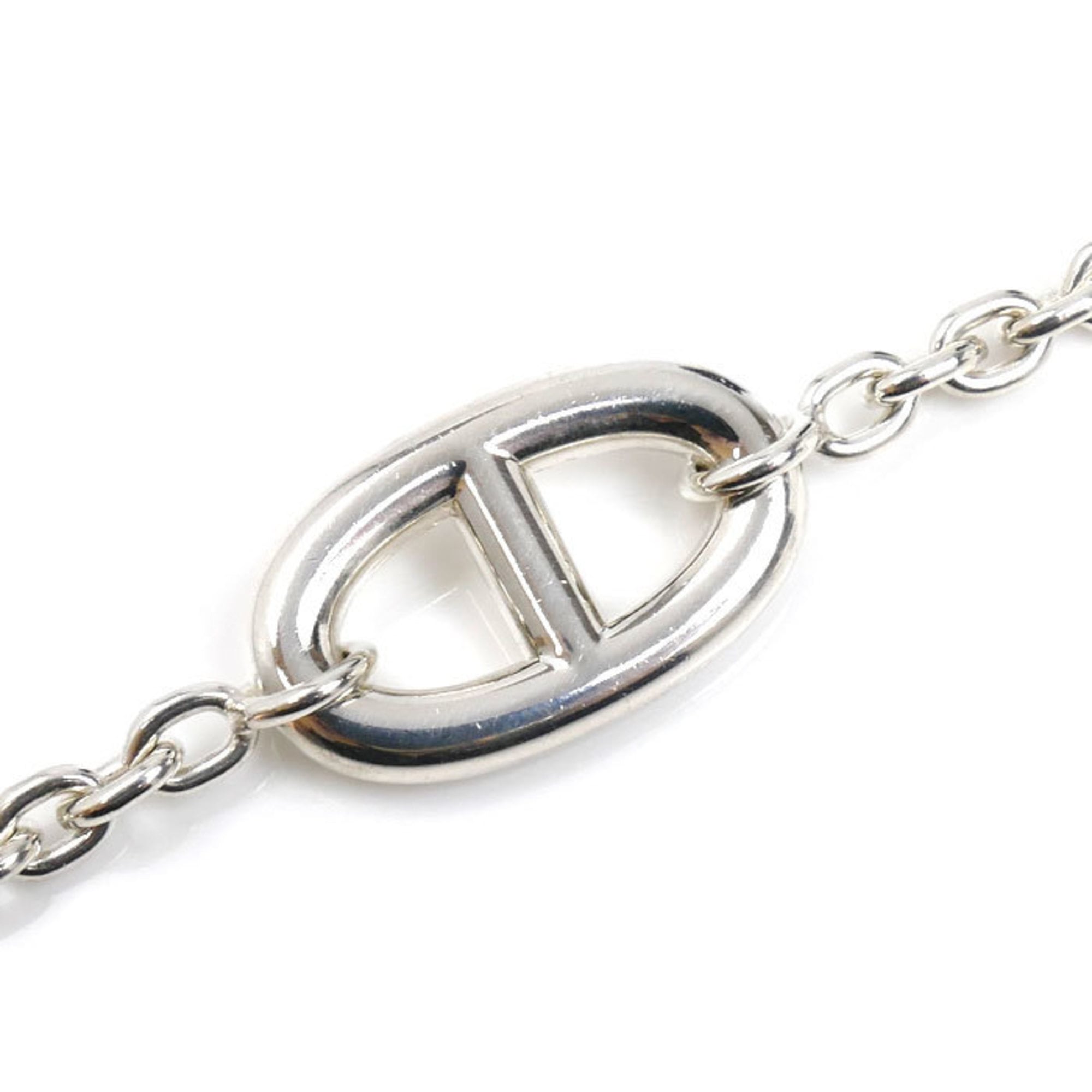 HERMES Sterling Silver Farandole SH Bracelet 24.1g for Women