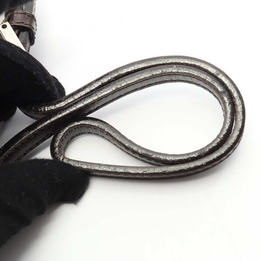 Fendi Zucca Shoulder Bag, Canvas and Leather, Women's, Brown