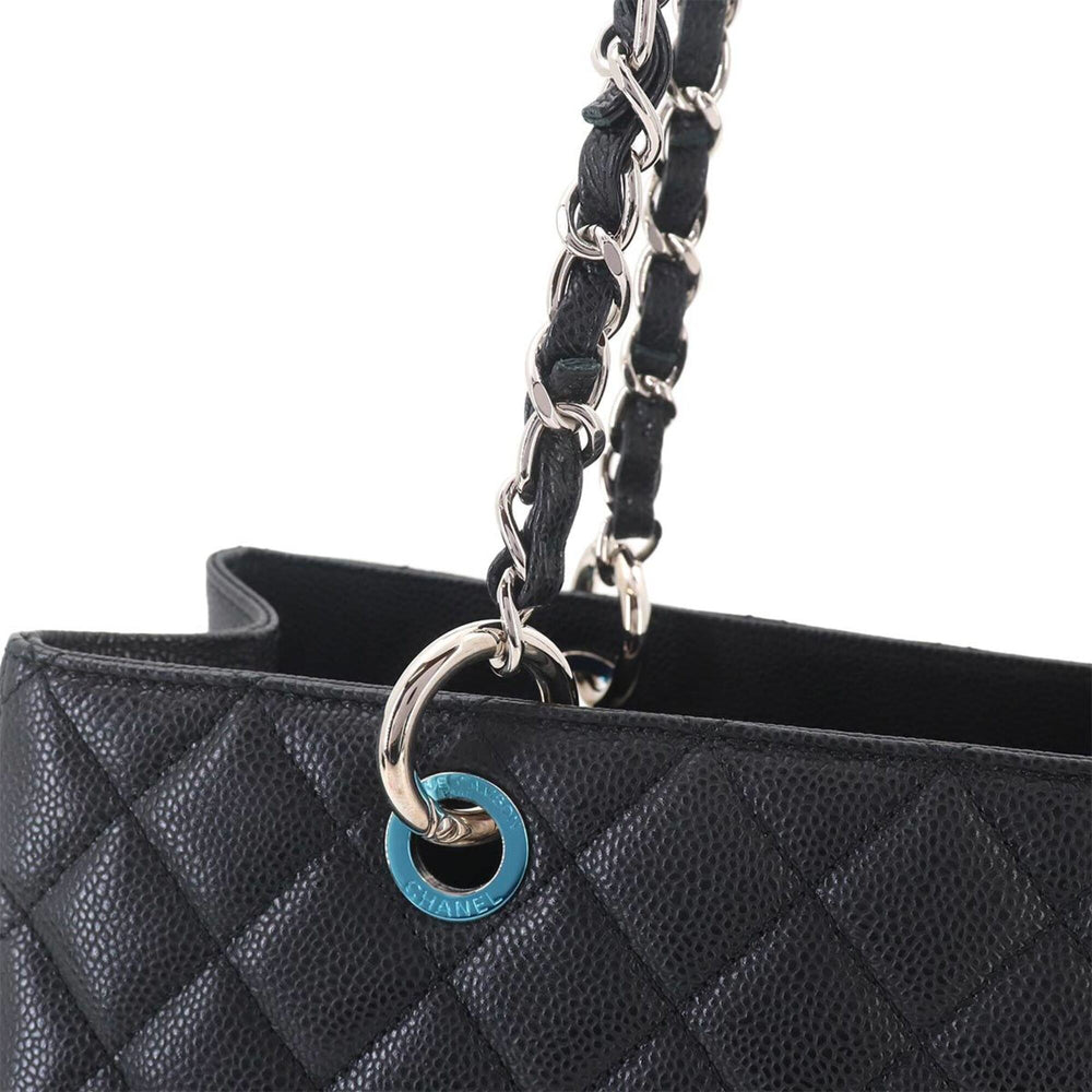 Chanel Matelasse Grand Chain Tote Handbag GST Caviar Leather Black A50995 — New - Store Return
