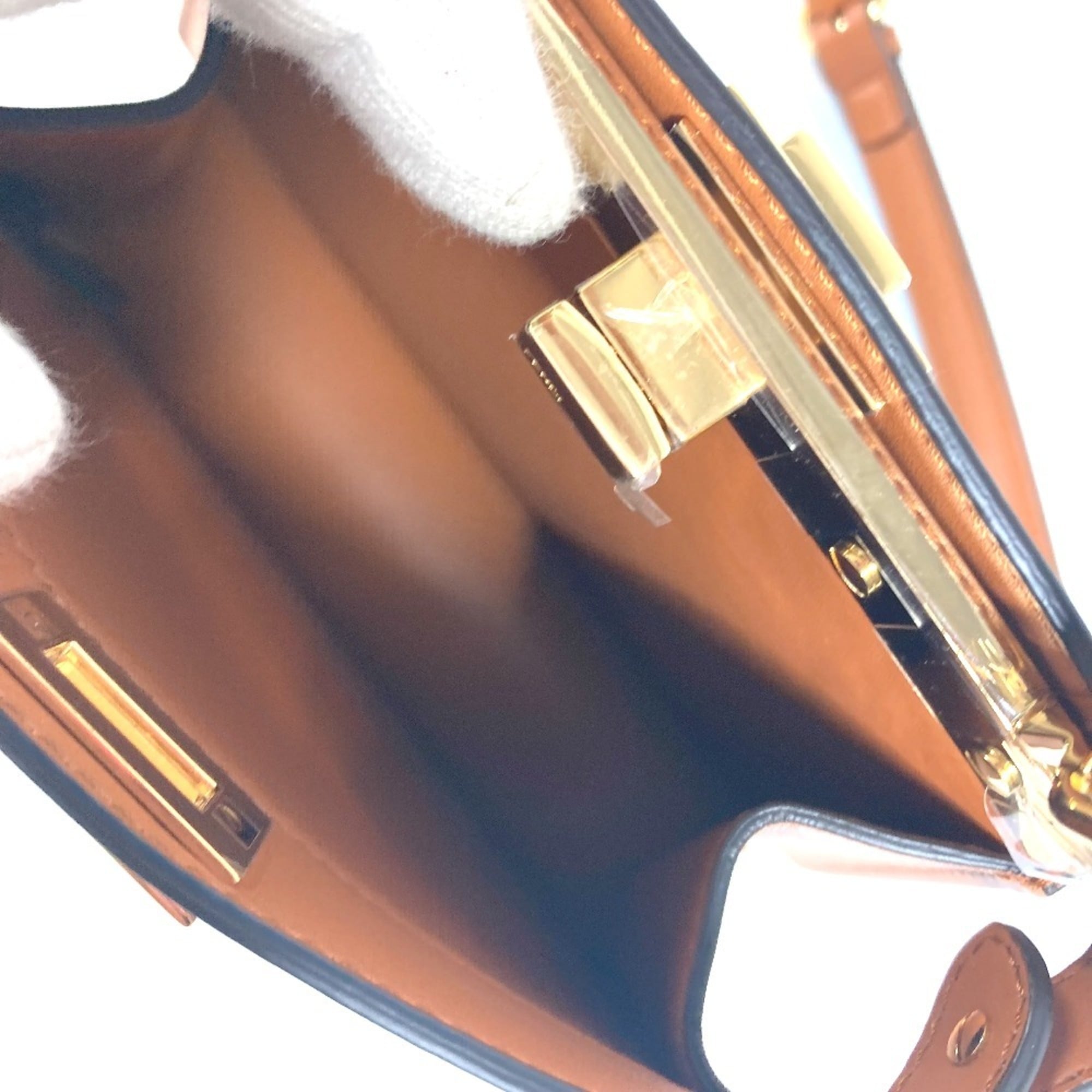 FENDI 8BN335 Peekaboo ISeeU Petite Bag Handbag Shoulder Leather Women's Brown E-240717-2 — New - Store Return