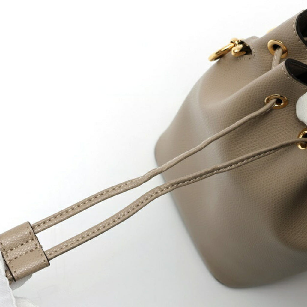 FENDI Mon Tresor Shoulder Bag 8BS010 Leather Beige (Greige) S-159750