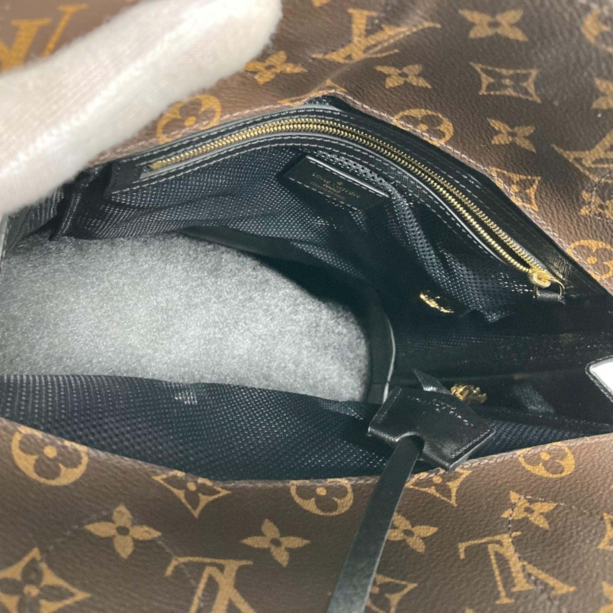 LOUIS VUITTON M44111 Monogram Traceage Tote Shoulder Bag Canvas Women's Brown — Like New