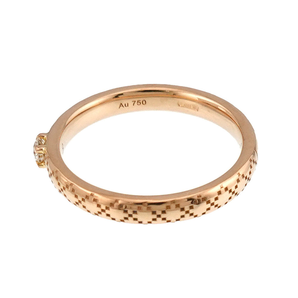 Gucci Diamantissima #8 Diamond Ring, 18K PG Pink Gold 750 — Like New