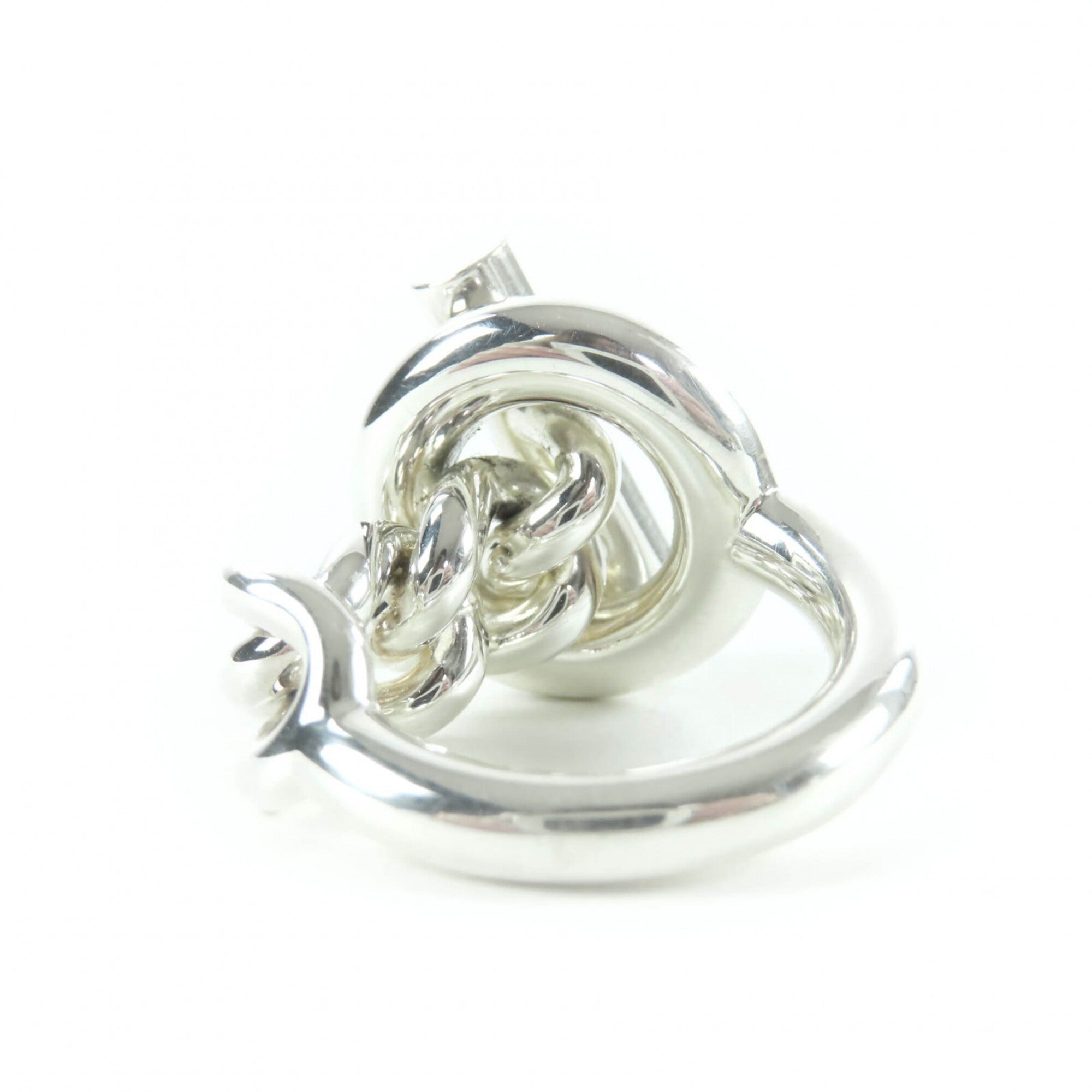 HERMES Croisette Ring, AG925, 2023 model, Silver, Size 51 (equivalent to Japanese size), with box, Made in Italy, Weight: 16.5g, Women's — Like New