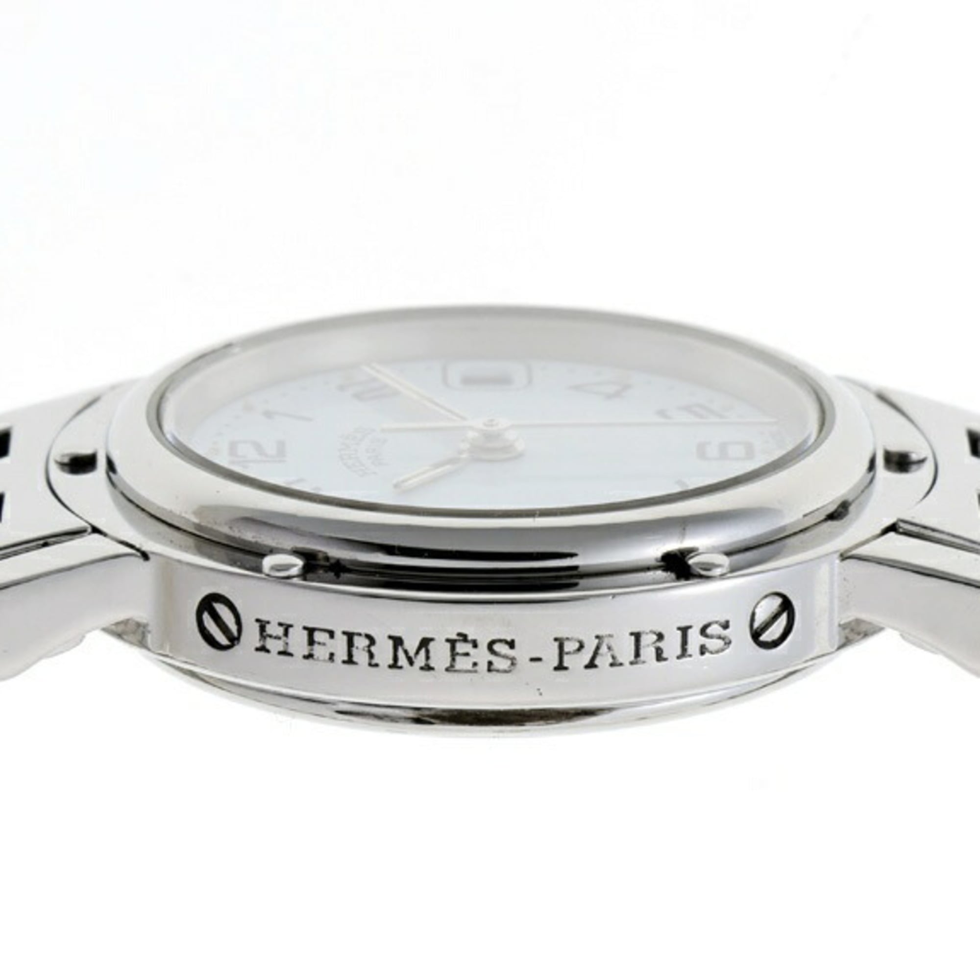 Hermes Clipper CL4.210 White Quartz Watch — Good