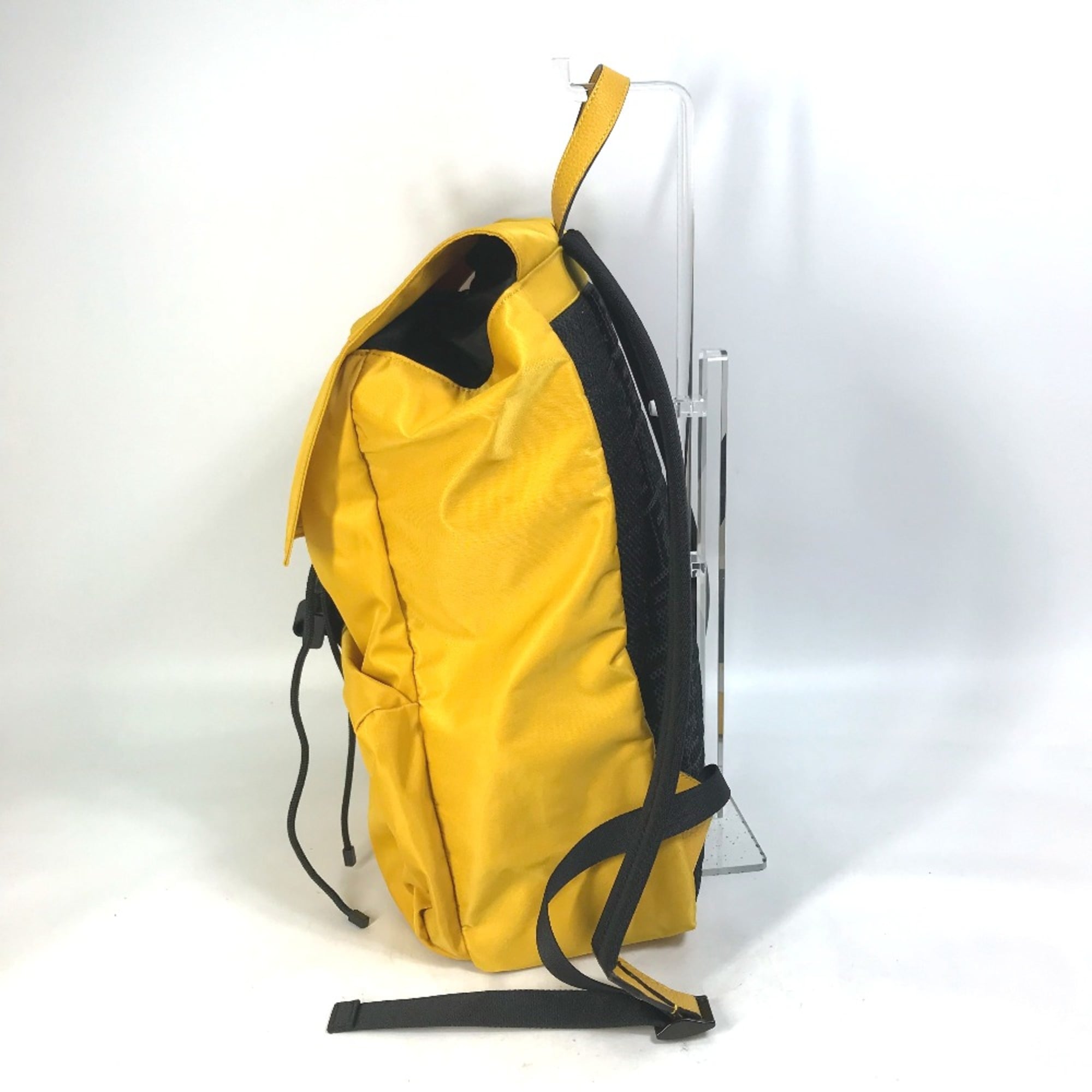 Fendi 7VZ066 backpack bag Backpack yellow — Like New