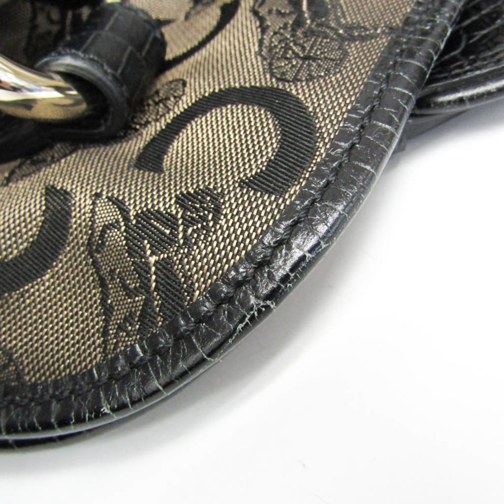 Celine Bittersweet C Macadam Carriage Pattern Women's Canvas,Leather Handbag,Tote Bag Beige,Black