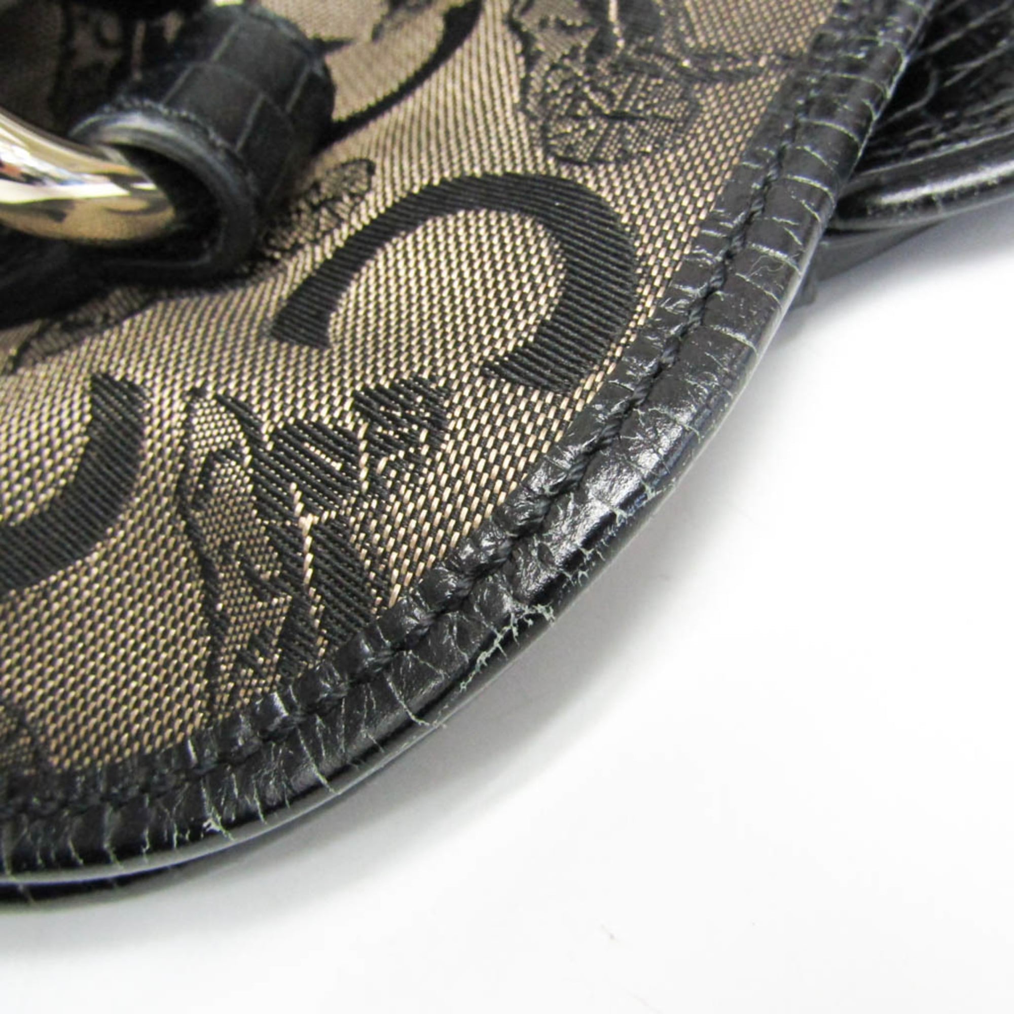 Celine Bittersweet C Macadam Carriage Pattern Women's Canvas,Leather Handbag,Tote Bag Beige,Black