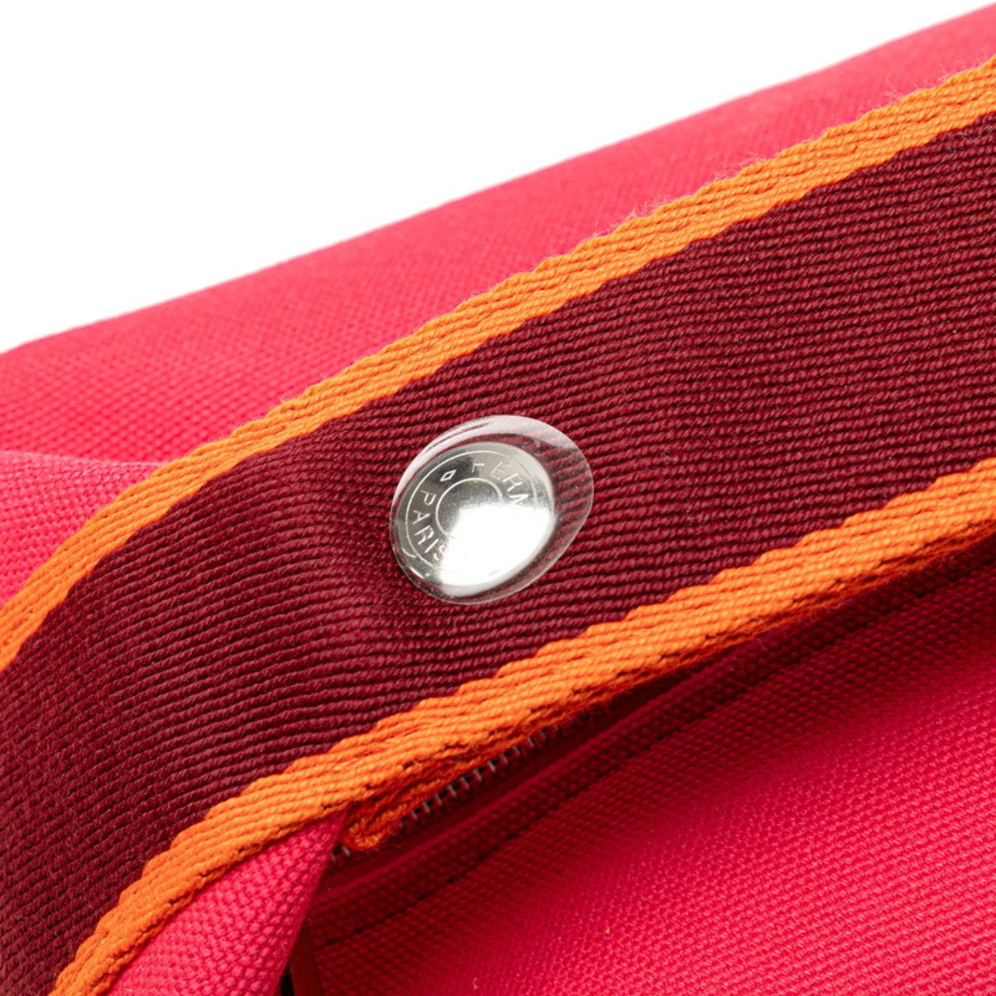 Hermès Bride A Black PM Handbag Pouch Hibiscus Pink Toile H Women's HERMES