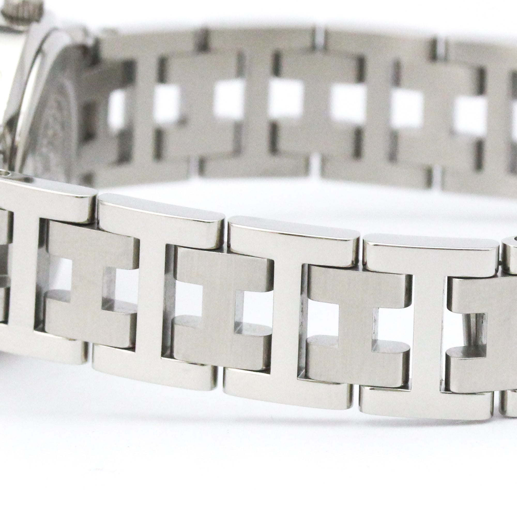 HERMES Clipper Stainless Steel Quartz Ladies Watch CL4.210 Polished — Very Good