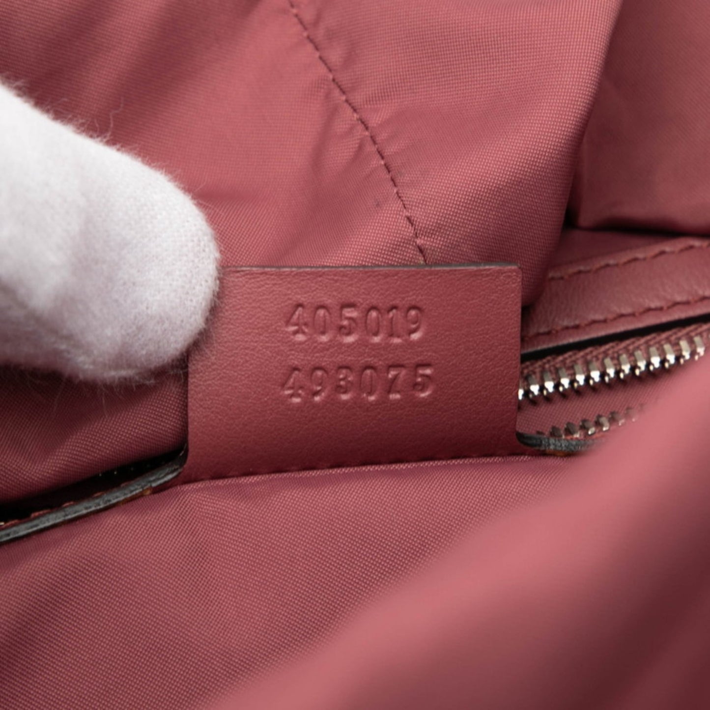 Gucci GG Blooms Antique Rose Backpack 405019 Beige Red Leather Women's GUCCI