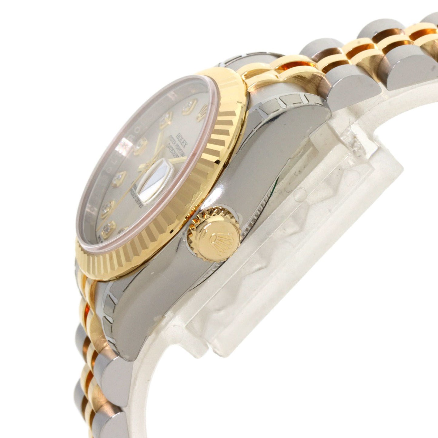 Rolex 179173G Datejust 10P Diamond Watch Stainless Steel SS x K18YG Ladies