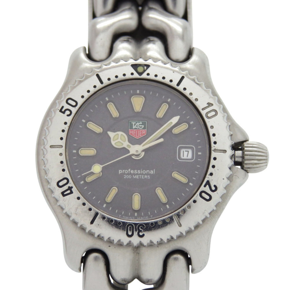 TAG Heuer Cell Date WG1313-2 Stainless Steel Gray Quartz Watch 0667TAG HEUER — Good