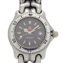 TAG Heuer Cell Date WG1313-2 Stainless Steel Gray Quartz Watch 0667TAG HEUER — Good
