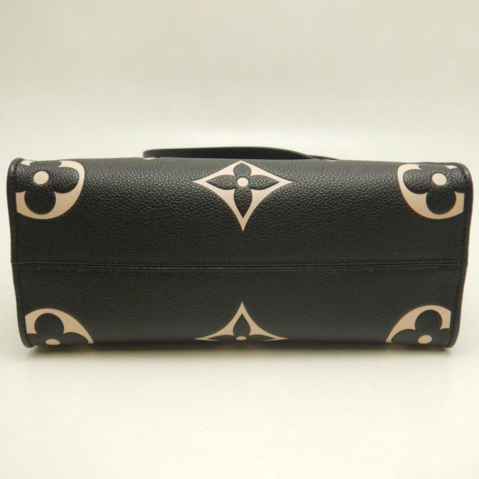 LOUIS VUITTON Louis Vuitton Bicolor Monogram OnTheGo PM M45659 Handbag Black Empreinte Beige Women's 253836 — Like New