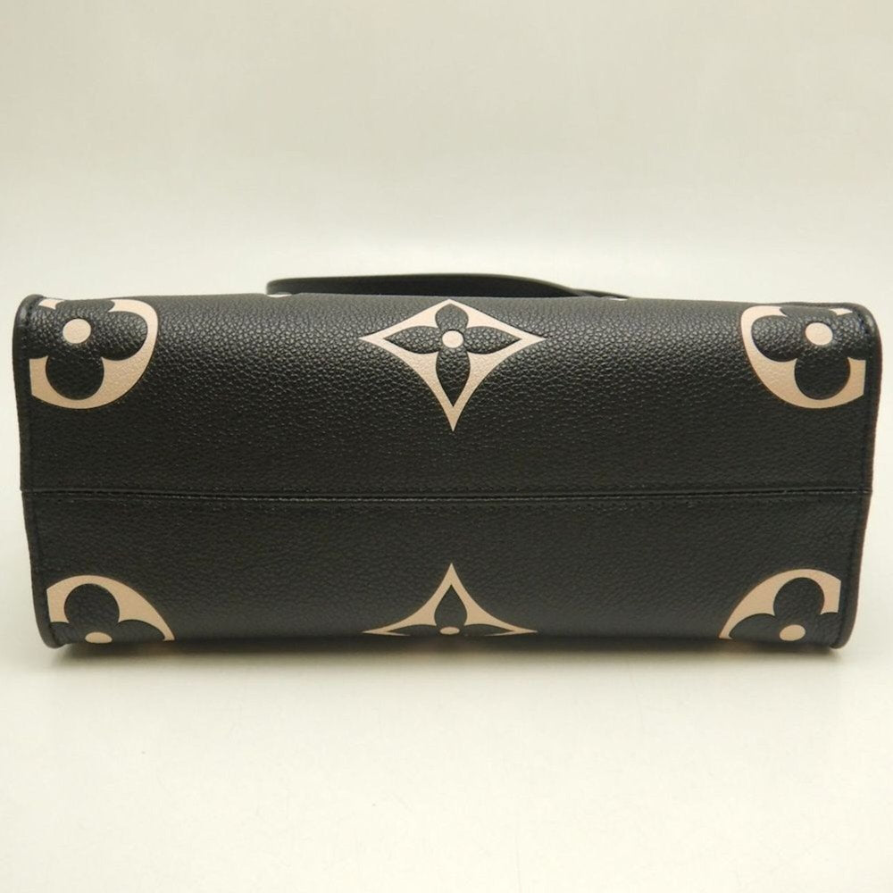 LOUIS VUITTON Louis Vuitton Bicolor Monogram OnTheGo PM M45659 Handbag Black Empreinte Beige Women's 253836 — Like New