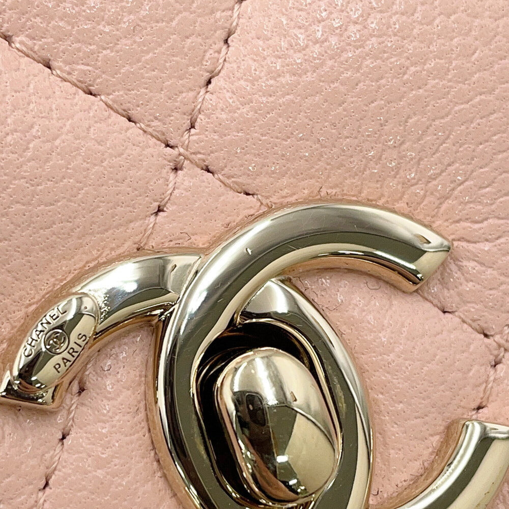Chanel Matelassé Mini Handbag with Coco Handle, Caviar Skin, AP4244, 2-way Chain Shoulder Bag, for Women, CHANEL — Like New