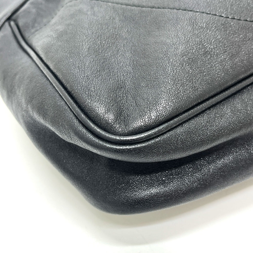 GUCCI 767209 GG Marmont Flap Bag, Handbag, Shoulder Leather, Women's, Black, Like New — Like New