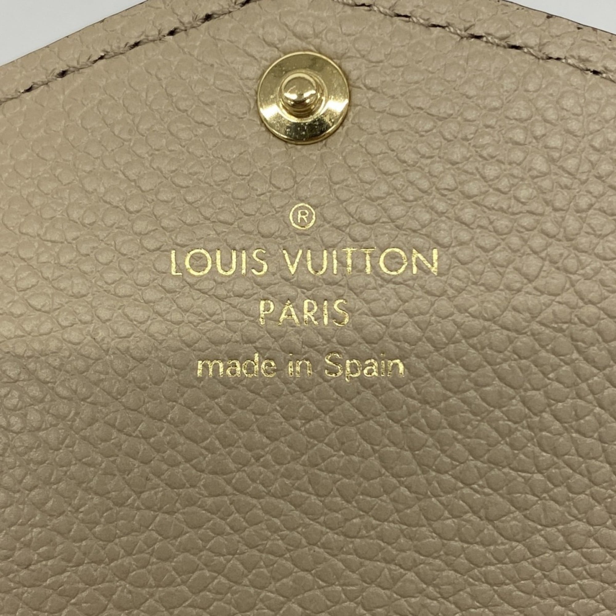 Louis Vuitton Monogram Empreinte Portefeuille Sarah M68708 Tourterelle Long Wallet for Women