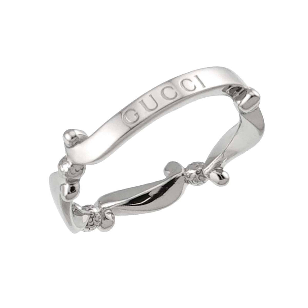 Gucci #12 Ring, Platinum (Pt) — Like New