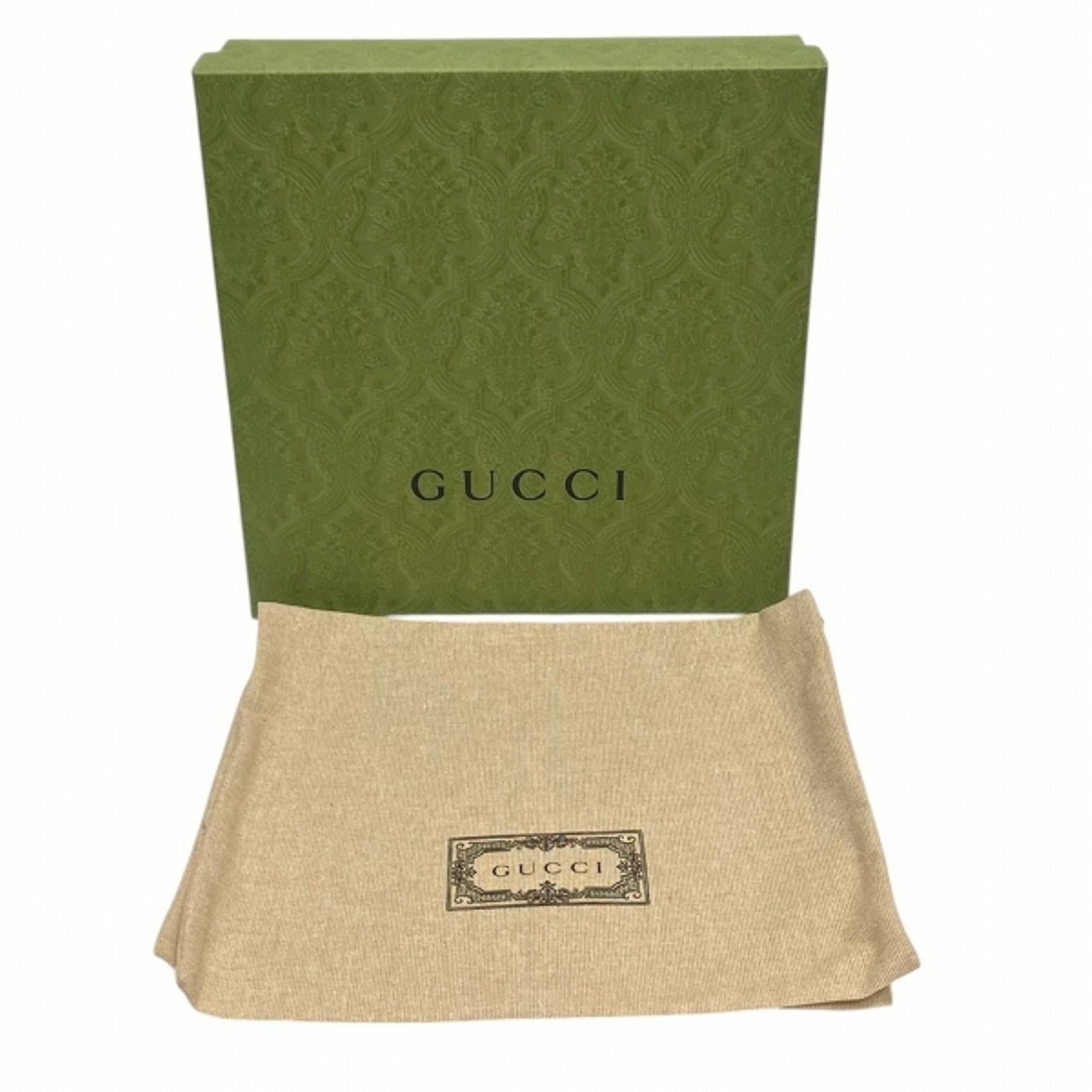 Gucci shoulder bag, Interlocking G design, GG Supreme x leather, 700959 — Like New