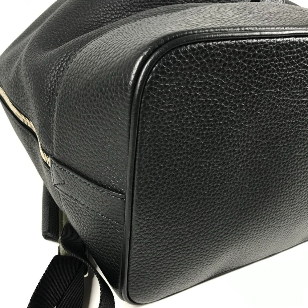 LOUIS VUITTON M55171 LV Logo Taurillon Noé Backpack Daypack Bag Drawstring Rucksack Leather Men's Women's Black — Like New