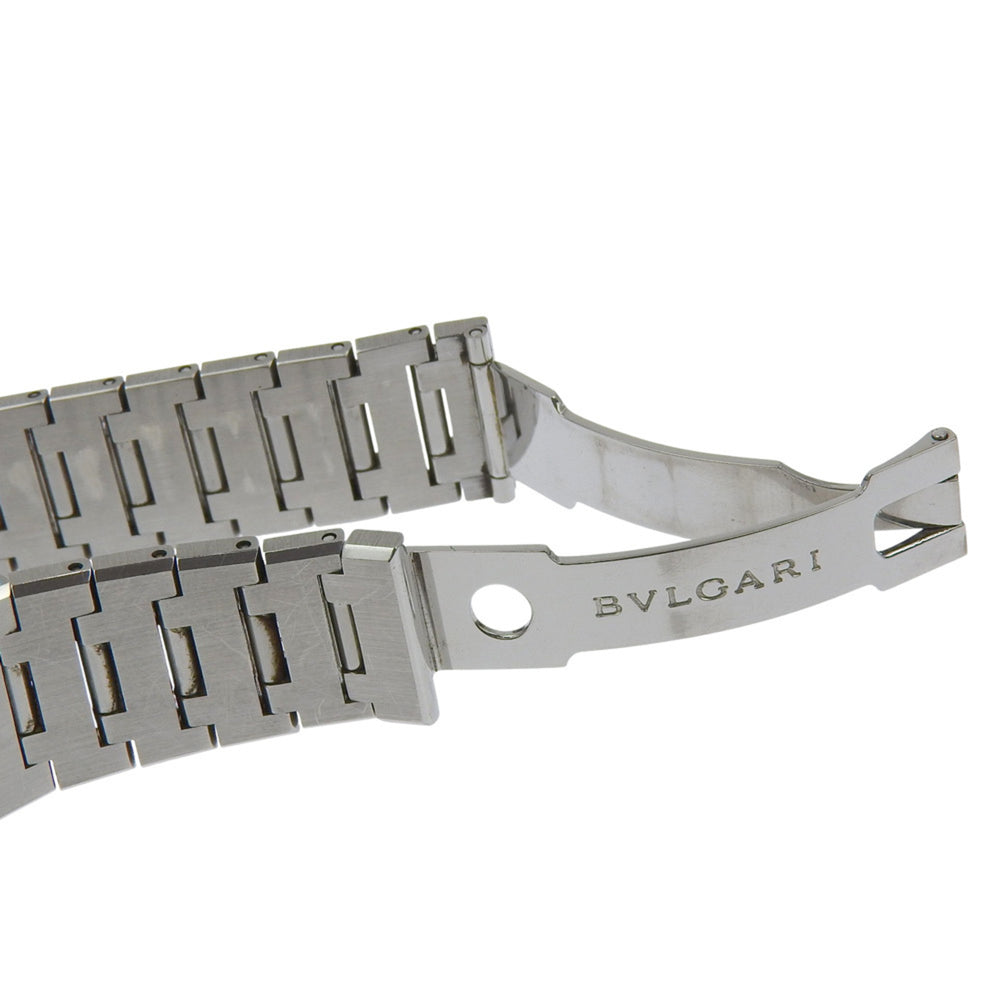 BVLGARI Quadrado Watch SQ29SSD Stainless Steel Quartz Analog Display Black Dial Unisex — Good