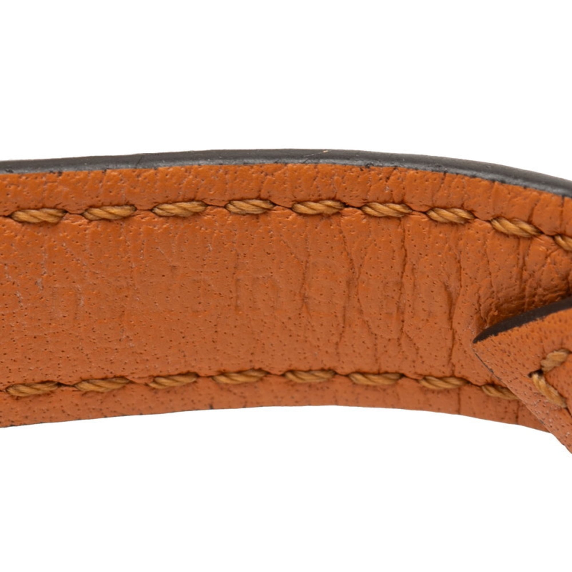 Louis Vuitton Monogram Logomania Bracelet M4150F Brown Leather Women's LOUIS VUITTON