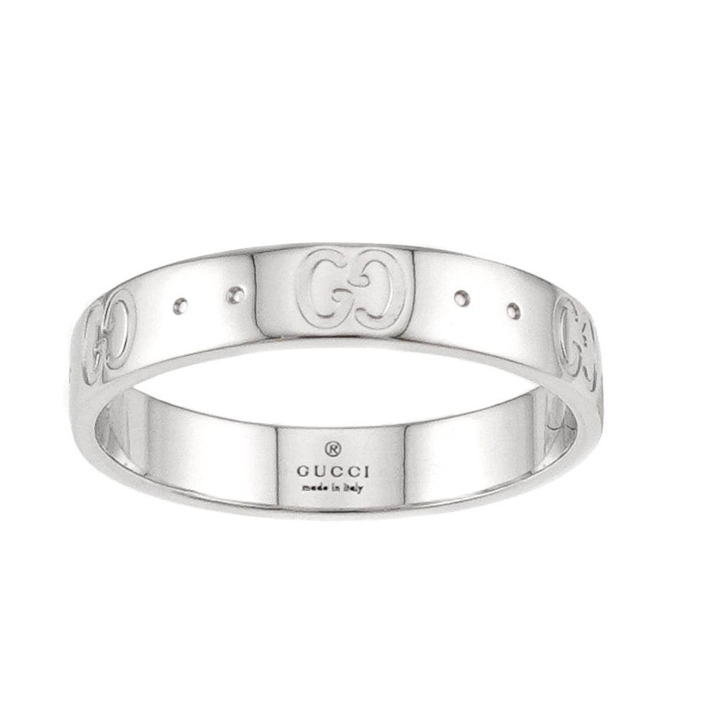 Gucci Icon Ring #19, 18K White Gold (750) — Like New