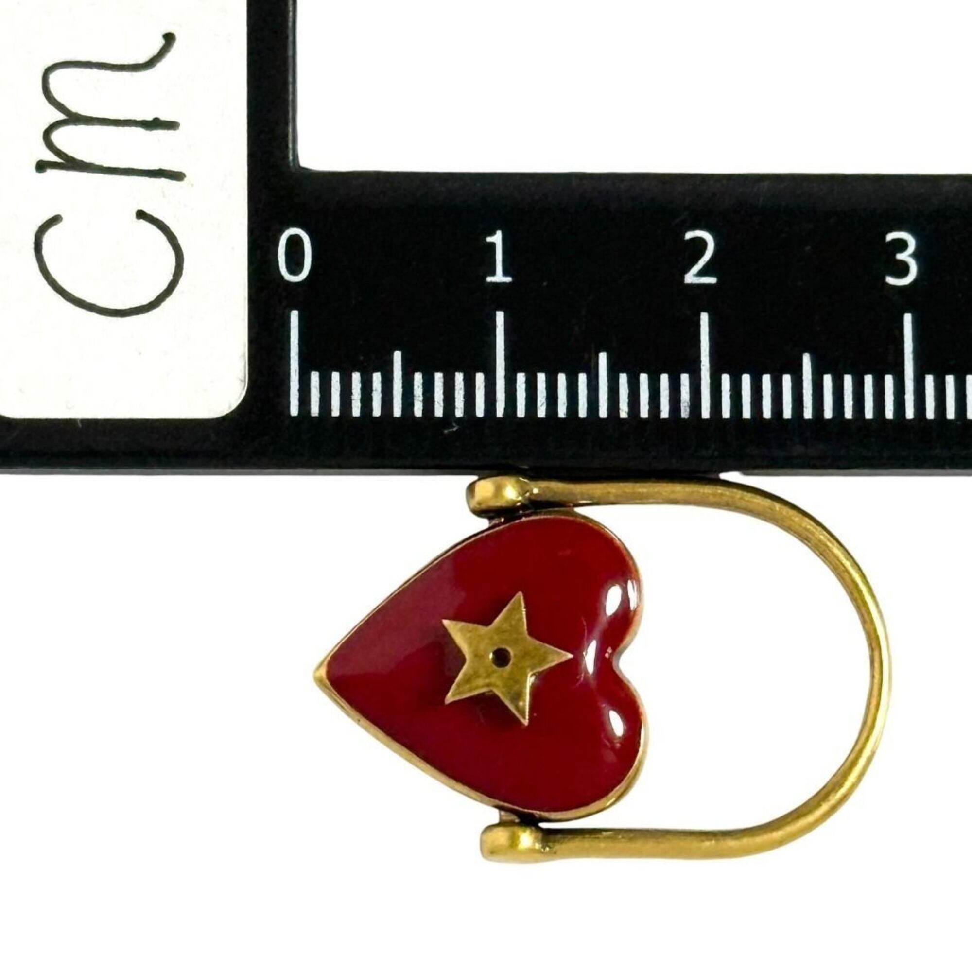 Christian Dior Dior Women's Amour Ring, Size M (US 11), Heart Design — Like New